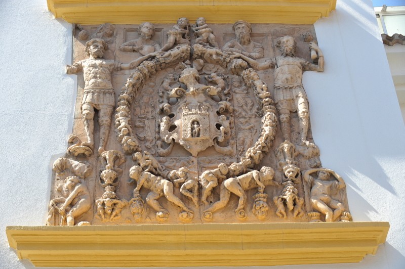 The coat of arms of the García de Alcaraz family in Lorca