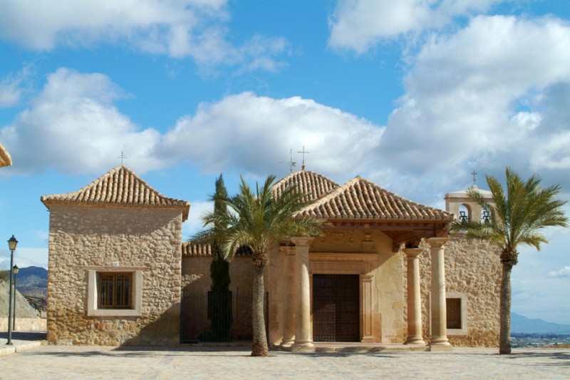 Ermita El Calvario in Lorca, the church at the end of the Via Crucis route on the Lorca Mount Calvary