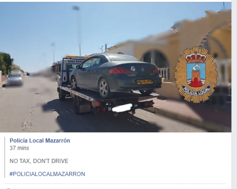 <span style='color:#780948'>ARCHIVED</span> - Mazarrón police clamp down on illegal foreign vehicles
