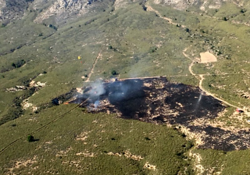 <span style='color:#780948'>ARCHIVED</span> - 3.4 hectares of land scarred by wildfire in Cieza