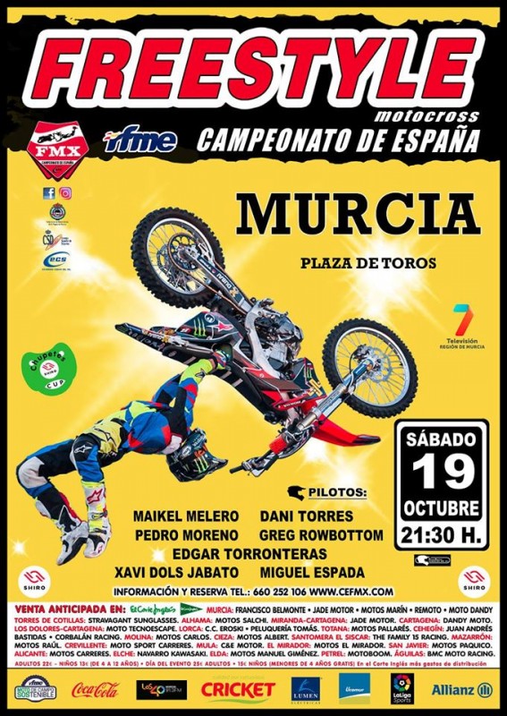 <span style='color:#780948'>ARCHIVED</span> - Saturday 19th October Murcia Freestyle