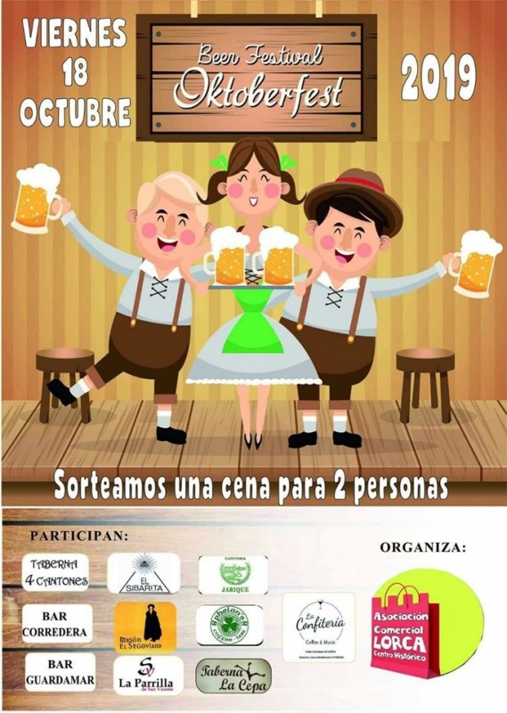 <span style='color:#780948'>ARCHIVED</span> - Friday 18th October; Lorca Oktoberfest Beer Festival