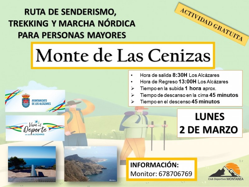 <span style='color:#780948'>ARCHIVED</span> - Monday 2nd March Free senderismo walk organised by Los Alcázares council