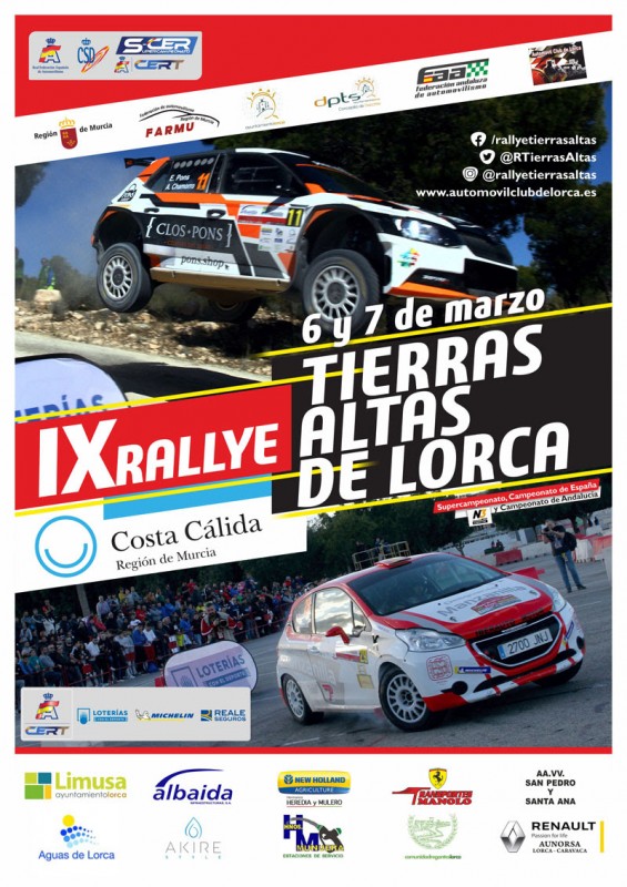 <span style='color:#780948'>ARCHIVED</span> - 6th and 7th March Lorca Tierras Altas de Lorca rally