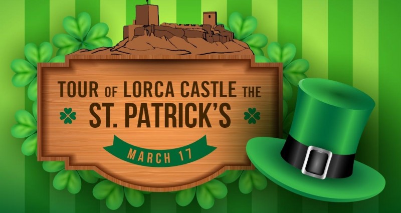 <span style='color:#780948'>ARCHIVED</span> - Tuesday 17th March ENGLISH LANGUAGE Saint Patrick’s day tour of Lorca castle with lunch