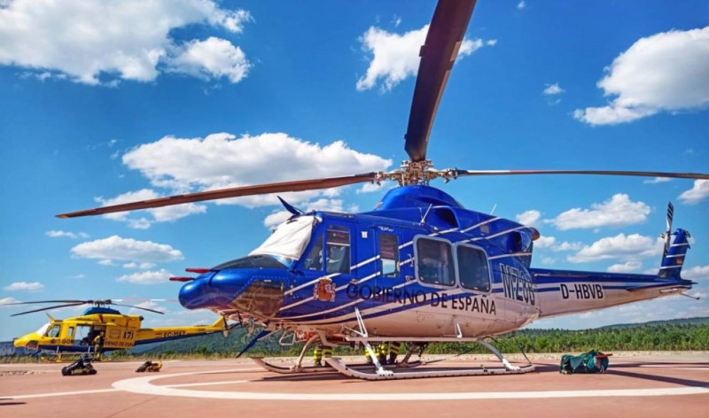 <span style='color:#780948'>ARCHIVED</span> - Firefighting helicopter stolen in Cuenca while pilot was asleep