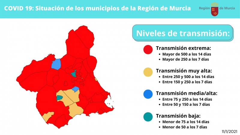 <span style='color:#780948'>ARCHIVED</span> - Bars and restaurants closed in 36 municipalities of the Murcia Region