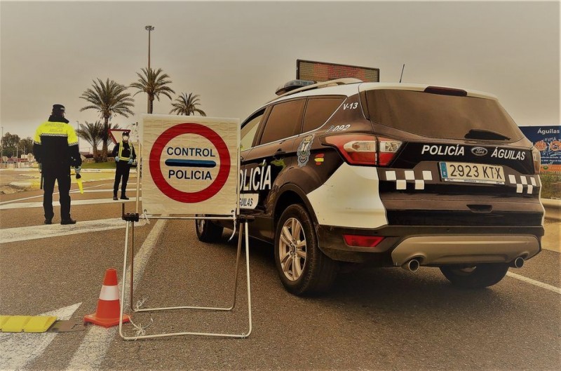 <span style='color:#780948'>ARCHIVED</span> - Águilas police issue 8 sanctions for crossing municipal borders this weekend