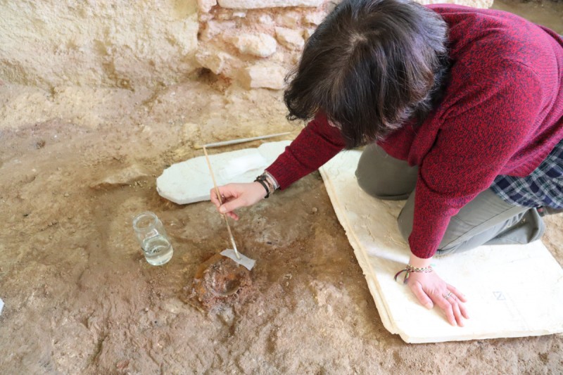 <span style='color:#780948'>ARCHIVED</span> - 2,300-year-old shield and compass discovered at the Punic Wall in Cartagena