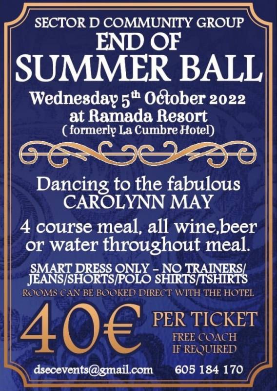 October 5 Camposol D Sector Community Group “End of Summer Ball”