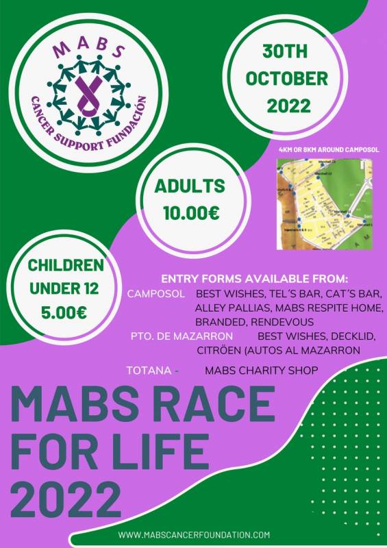 <span style='color:#780948'>ARCHIVED</span> - October 30 MABS Race for Life run 2022 in Camposol
