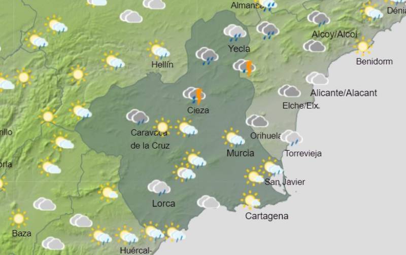 The return of warm, sunny days: Murcia weather forecast Sept 26-Oct 2