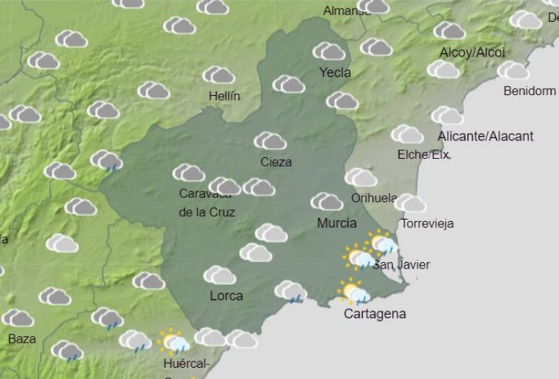 <span style='color:#780948'>ARCHIVED</span> - Murcia prepares for wind, rain and snow: weekly weather forecast February 6-12
