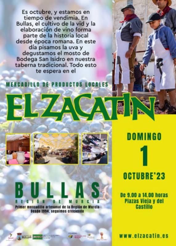September 15 to October 1 Annual wine fiestas in Bullas