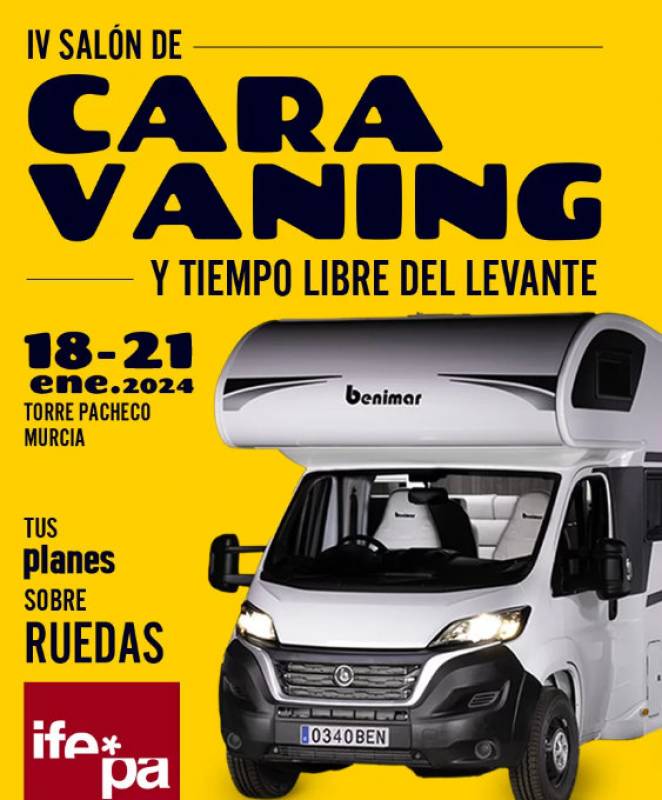 January 18 to 21 Caravanning, motorhome and camping show at the IFEPA venue in Torre Pacheco