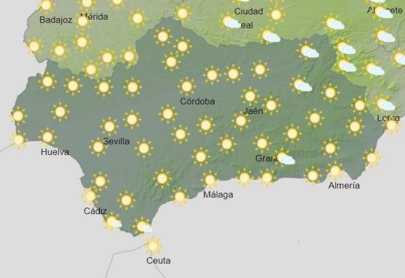 Andalusia weekly weather forecast May 13-19: Hot and dry but watch out for the wind