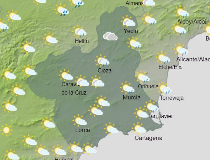 Murcia weekly weather forecast June 17-23