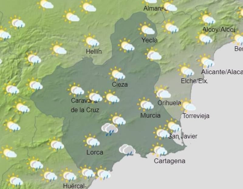 35 degrees in October: Murcia weekly weather forecast Sept 30-Oct 6