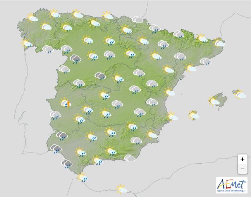 Temperatures plummet following Storm Kirk: Spain weather forecast October 10-13