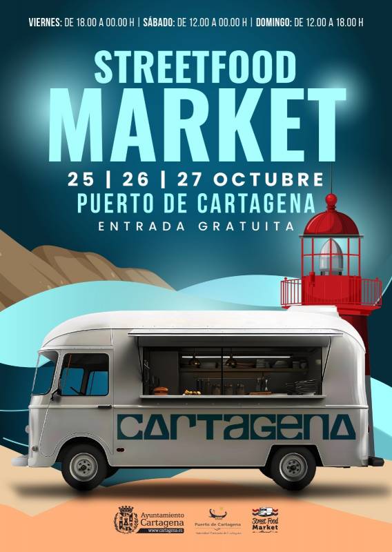 October 25 to 27 Street Food Market in Cartagena