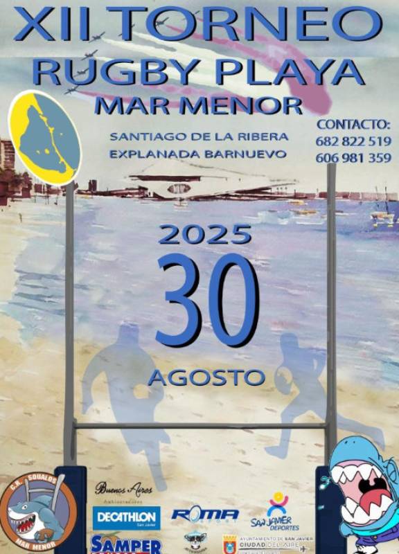 August 30 Beach rugby tournament in Santiago de la Ribera