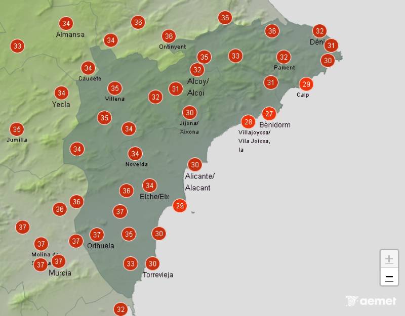 Some clouds and variable temperatures: Alicante weekend weather forecast September 4-7