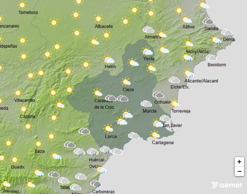 Storm warnings this week: Murcia weather forecast September 22-25