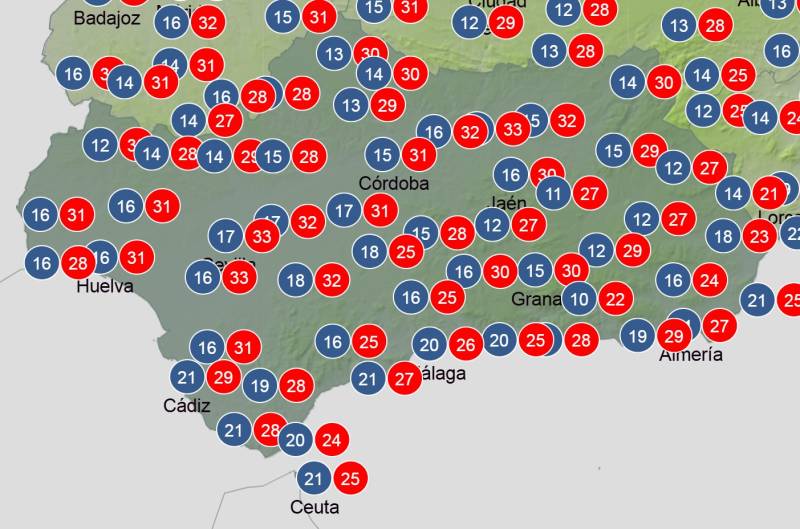 Andalucía weekly weather forecast October 6-9: Cloud, showers and brisk winds in places