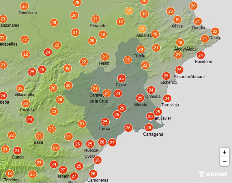 Heavy rain and storms to start the week: Murcia weather forecast Oct 13-16