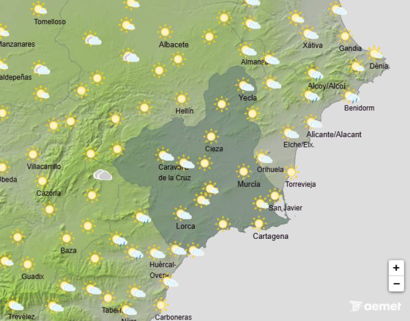 Heavy rain and storms to start the week: Murcia weather forecast Oct 13-16