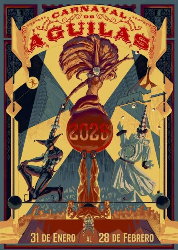 Águilas presents 2026 Carnival poster 4 months in advance!