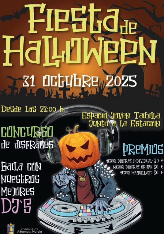 October 31 Halloween in Alhama de Murcia!