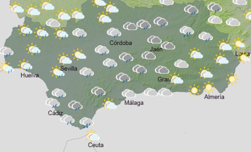 Andalucía weekend weather forecast Jan 8-11: Mild but windy conditions giving way to cooler, brighter weather