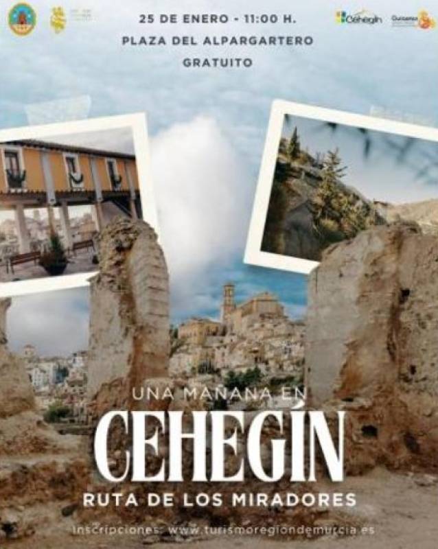 January 25 Free guided tour of the viewing points in the old town of Cehegín