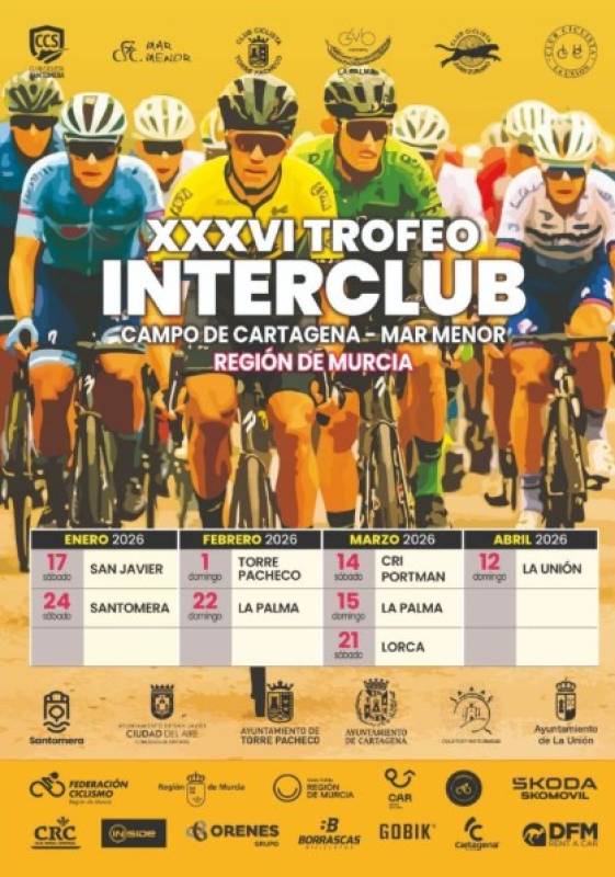 January 17 Cycling on the roads of San Javier