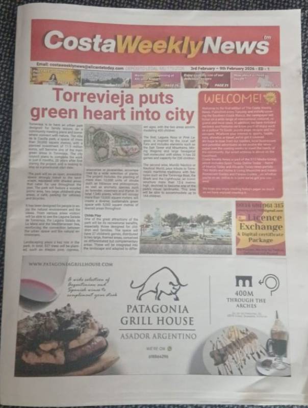 Launch of brand-new FREE newspaper on the Costa Blanca today: Pick up your copy of the Costa Weekly News here!