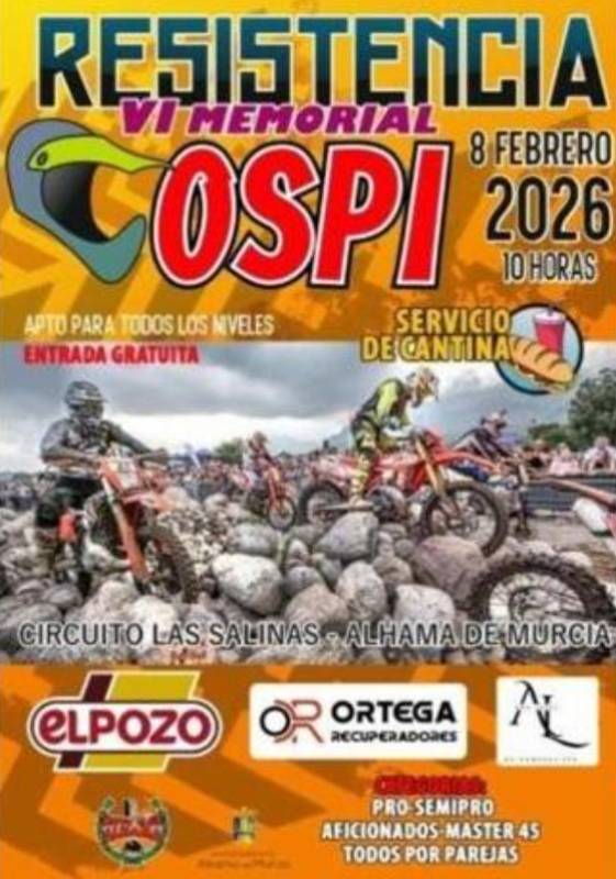 February 8 Motocross racing in Alhama de Murcia