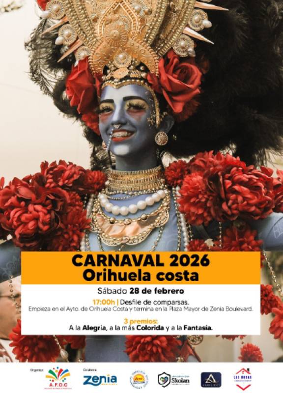 February 28 Orihuela Costa Carnival returns to Playa Flamenca