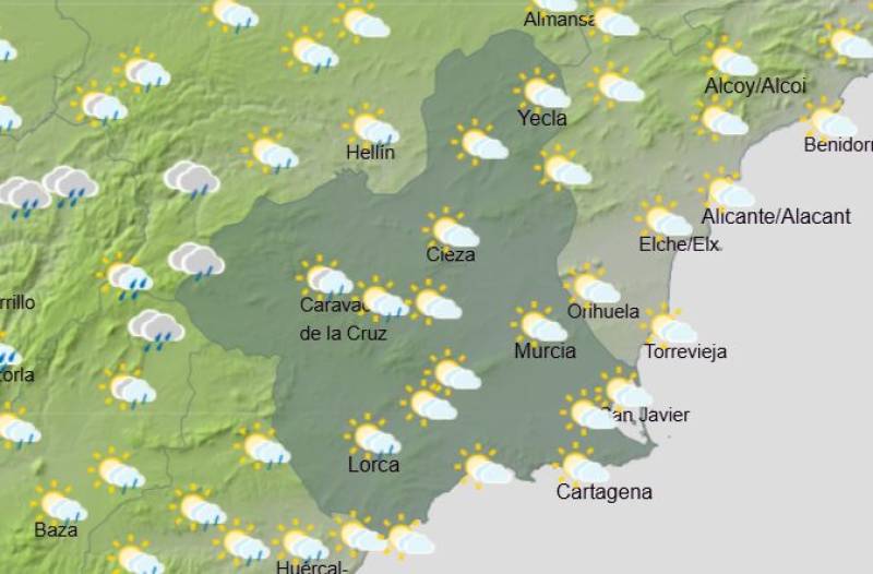 Murcia braced for blood rain this weekend: Weather forecast March 19-22