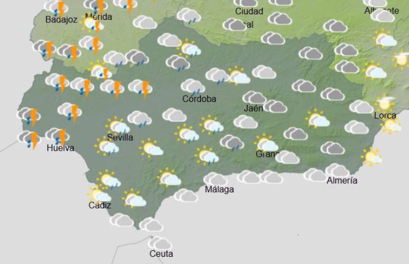 Rain set to return this week as sunny Easter comes to a close in Andalucía: Weather forecast April 6-9