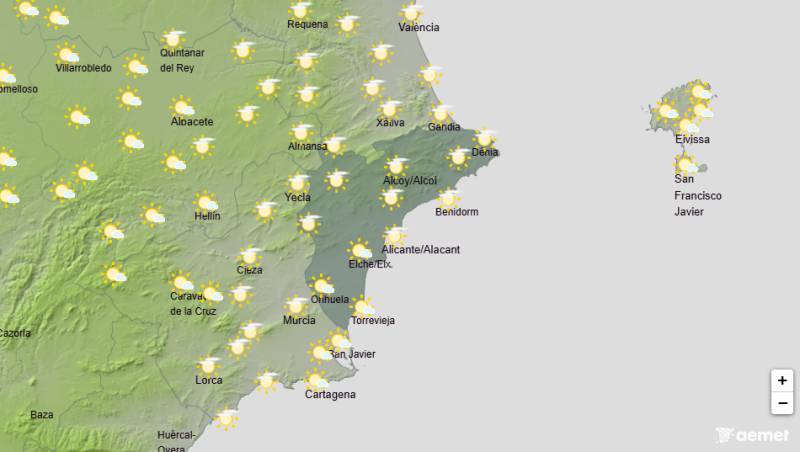 Warm and mostly sunny weather continues: Alicante weekend weather April 16-19