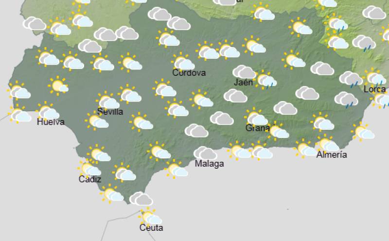 Andalucía weekend weather forecast April 30-May 3: Showers, storms and a cooler feel