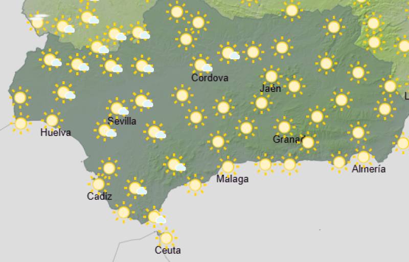 Andalucía weekly weather forecast May 25-28: Bright skies, warm afternoons and persistent winds in Cádiz