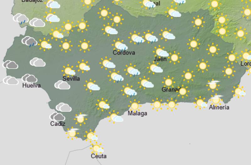 Andalucía weekend weather forecast June 25-28: Cooler spell before heat returns inland