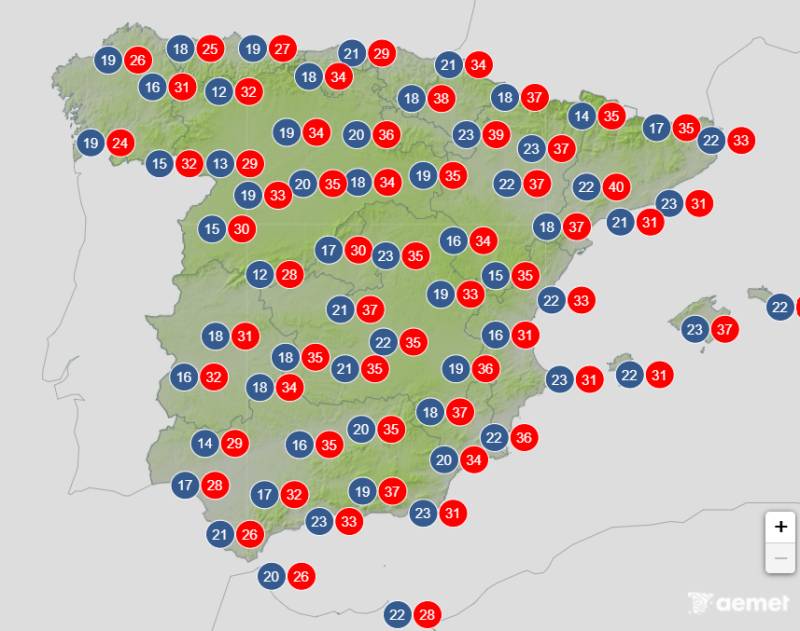 Spain weekend weather July 9-12: Heatwave breaks, but the east will still hit 40°C
