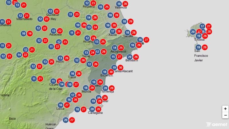 Alicante weather October 5-8: Temperatures stay high as rain and storms return