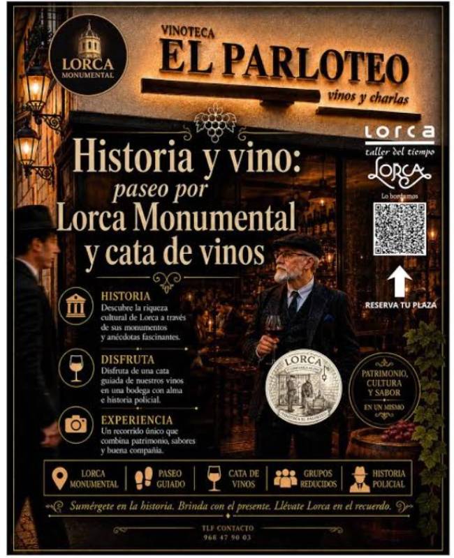 December 12 A history and wine tour in Lorca